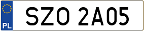 Trailer License Plate